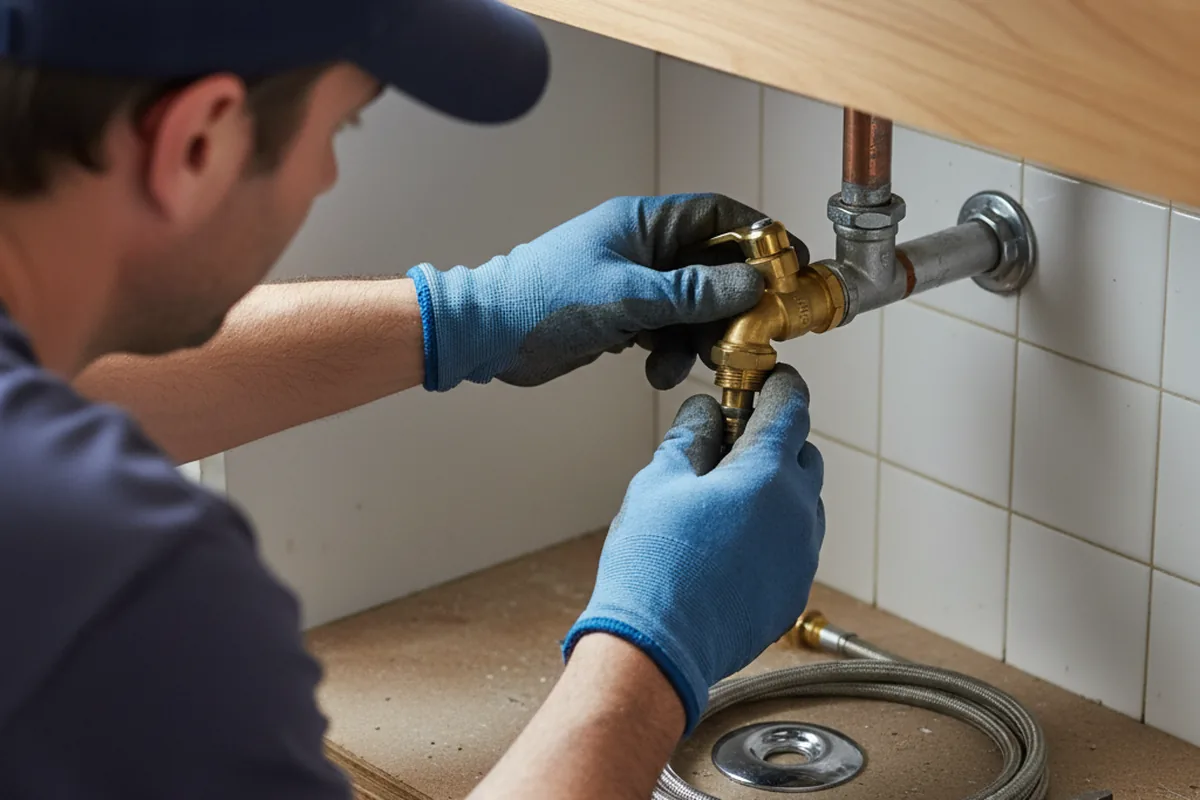 Shutoff valve and fitting work during Well Pump Repair in Airville
